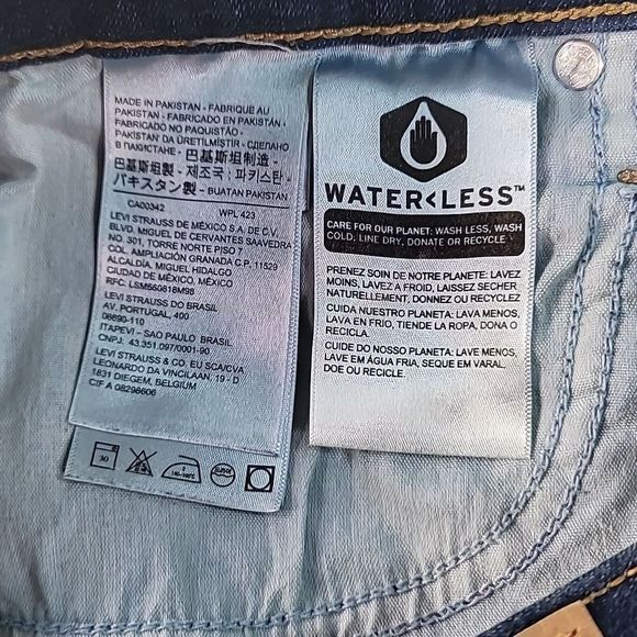 Levi's Mile High Super Skinny High Rise Jeans Size 30 Light Distress Medium Wash - Picture 11 of 12